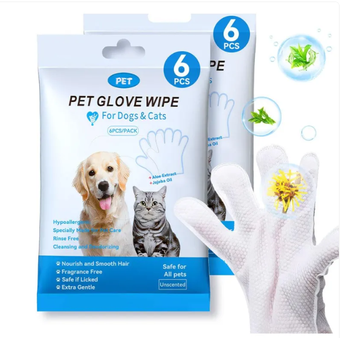 Pet Cleaning Gloves &amp; Wipes